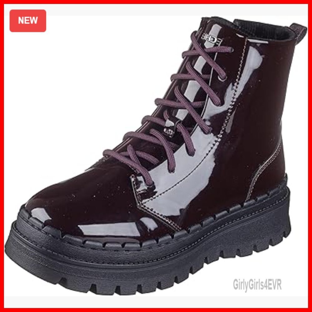 Platform Ankle Boots with Memory Foam and Faux Fur Lining